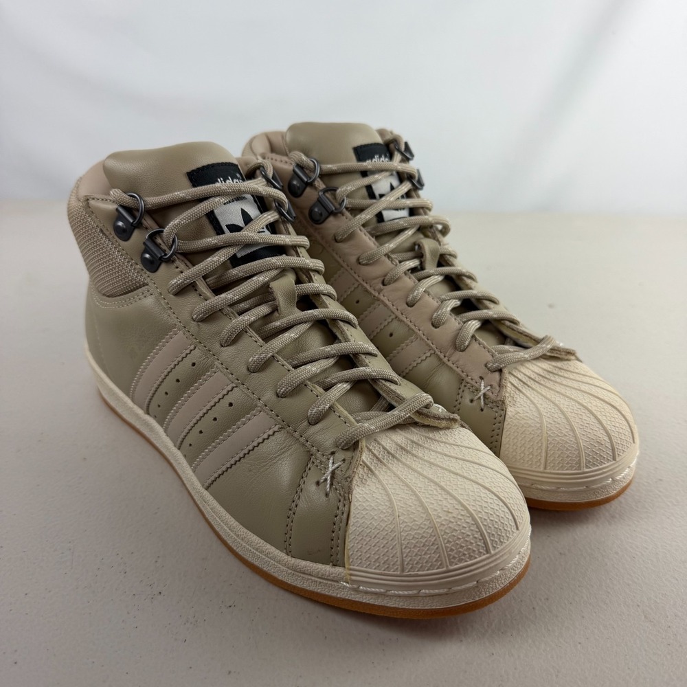 Adidas PCI 789002 Pro Model Men's Hightop Khaki Basketball Shoes Tan Sz 5.5